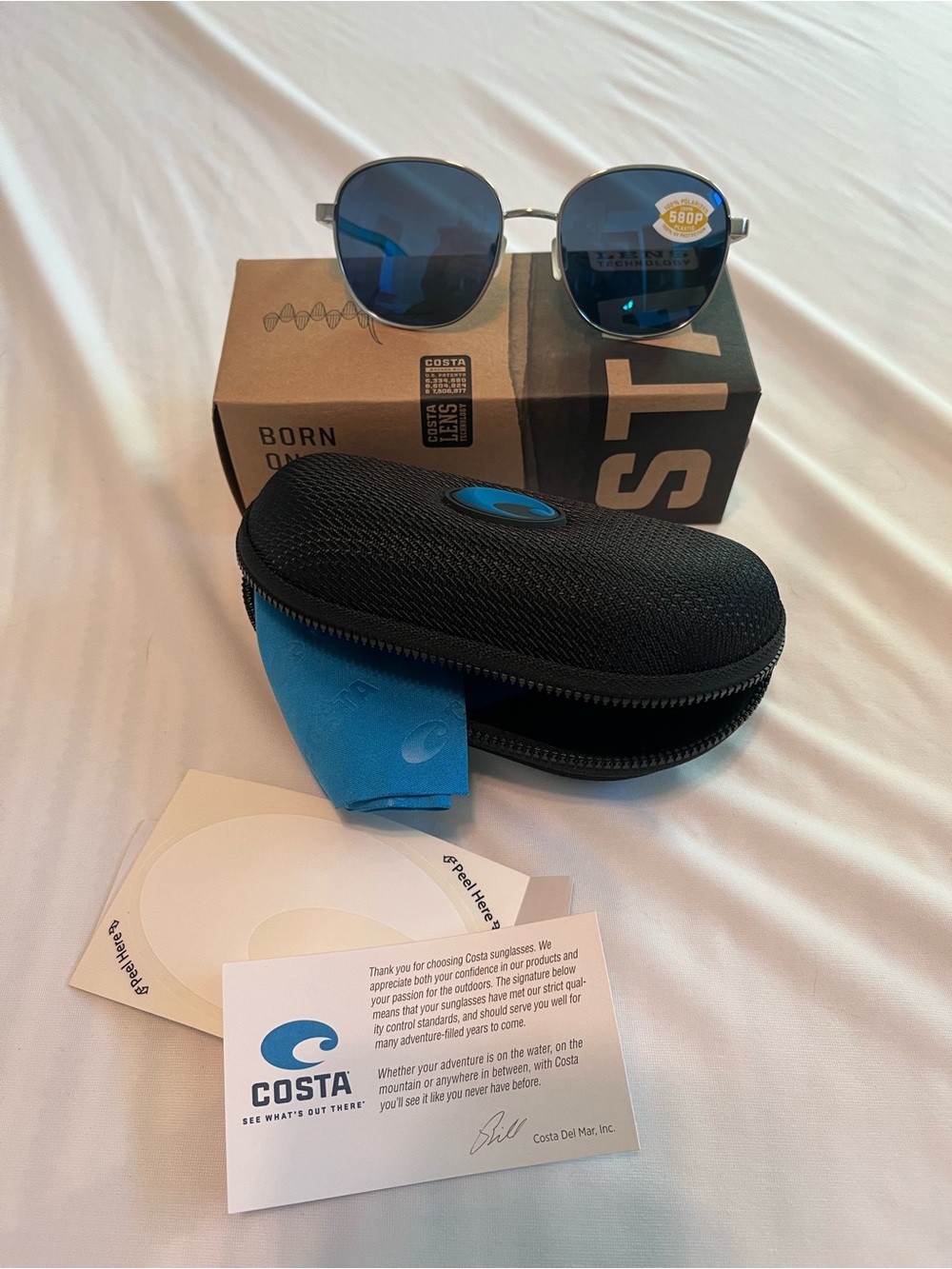 Costa Blue Lens Metal Frame Sunglasses